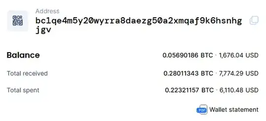 explorer address total