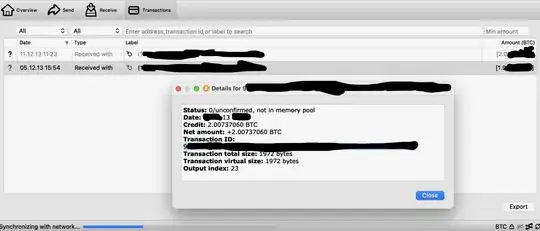 Bitcoin Core Screenshot