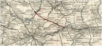Upper Volga Railroad construction plan