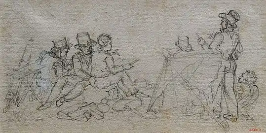 Group of draftsmen and topographers, Museu Nacional d'Art de Catalunya