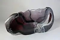 Life I, molten glass, cut and engraved, 39 x 59 x 8&nbsp;cm, 2014