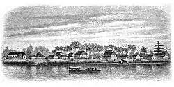 Guisanbourg in 1856 from the Approuague River