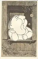 Adolf Hoffmeister, Nezvaliad - Nezval in the Window, 1960