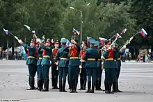 The drill team of regiment.