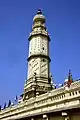 A Minaret of Jama Masjid (Masjid-i-Ala) against deep Blue coloured sky