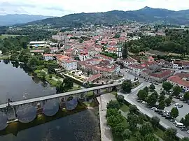 Aerial view of Ponte da Barca