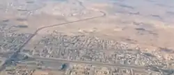Aerial view of Al Kharaitiyat, looking west