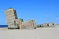 Bunker remnants from World War II