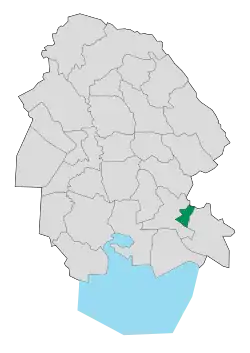 Location of Aghajari County in&nbsp;Khuzestan&nbsp;province