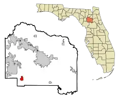 Location of Archer in Alachua County, Florida.