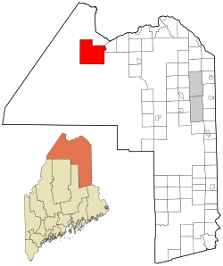Location of Allagash in Aroostook County, Maine