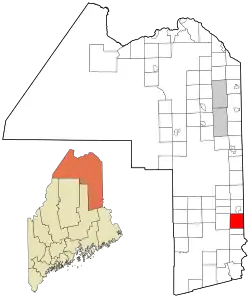 Location of Hodgdon, Maine