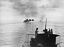 Image 19HMAS&nbsp;Australia and Arunta bombarding Cape Gloucester (from Military history of Australia during World War II)