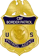 Badge of the United States Border Patrol, circa 2013.