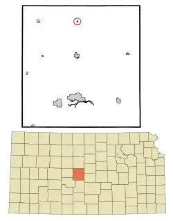 Location within Barton County and Kansas