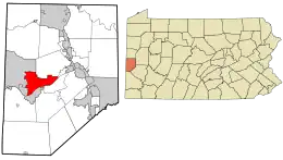 Location in Beaver County and the U.S. state of Pennsylvania.