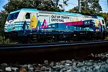 Bombardier Electric Traxx 29 locomotive in the Port of Antwerp