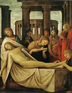 Lamentation over the Dead Christ Bramantino, 214 × 104 cm, 1515–1520.