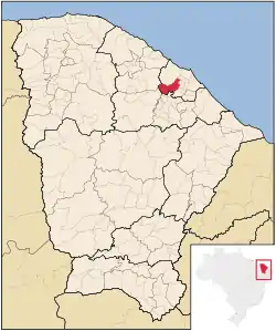 Location in Ceará state