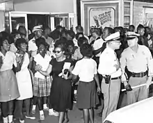Image 13African American women participate in Civil Rights protest in Tallahassee, Florida, 1963 (from African-American women in the civil rights movement)