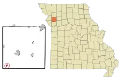 Location of Trimble, Missouri