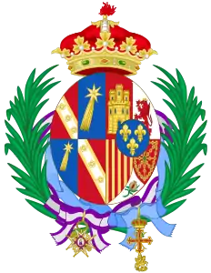 Coat of arms used as Princess of Civitella-Cesi