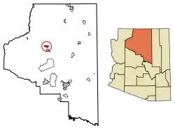 Location of Grand Canyon Village in Coconino County, Arizona
