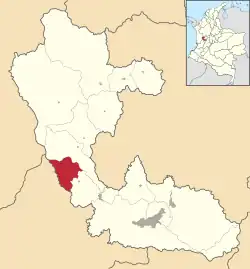 Location of the municipality and town of La Celia in the Risaralda Department of Colombia.