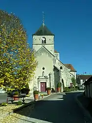 The church in Courteron