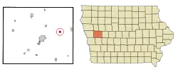Location of Vail, Iowa