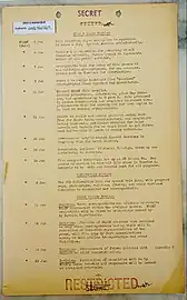 Timeline of photo and film unit action 6 June to 29 June 1944