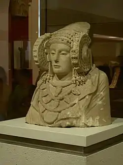 Iberian Lady of Elche, 4th century BC, maybe influenced by Carthaginian