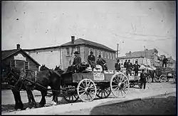 delivery of Pedlar metal shingles c. 1910