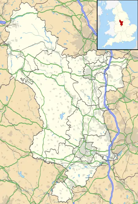 Denby is located in Derbyshire