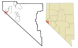 Location of Stateline, Nevada