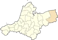 Location of Tamzoura within Aïn Témouchent province