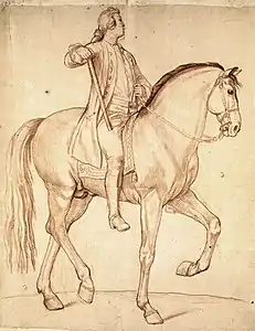 Study for the Equestrian Statue of Louis XV, c. 1750; Louvre Museum