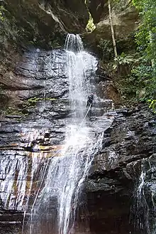 Empress Falls (with Canyoner Abseiling), Valley Of The Waters, Blue Mountains