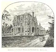 Geroge F Moore residence, built in 1881, in 5601 Woodward Avenue.