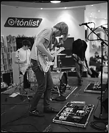 For a Minor Reflection performing at Skífan in Reykjavík, Iceland during the Iceland Airwaves music festival in October 2008