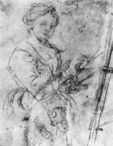 Self-Portrait (drawing), c. 1665, Giorgio Cini Foundation, Venice