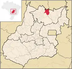 Location in Goiás state