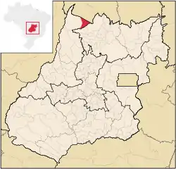 Location in Goiás state