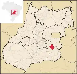 Location in Goiás state