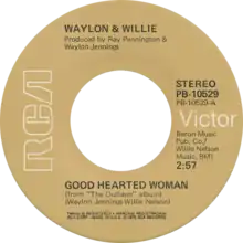 1976 US single of Jennings and Nelson's duet performance