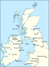 Map of Britain and Ireland