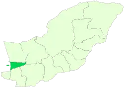 Location of Torkaman County in Golestan province