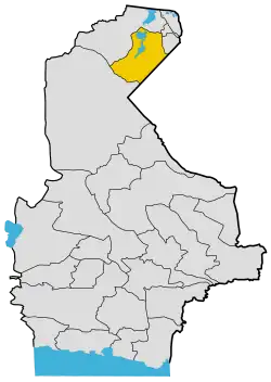 Location of Hamun County in Sistan and Baluchestan province