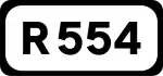 R554 road shield}}