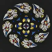 Stained glass in the Gothic Hall (1989)